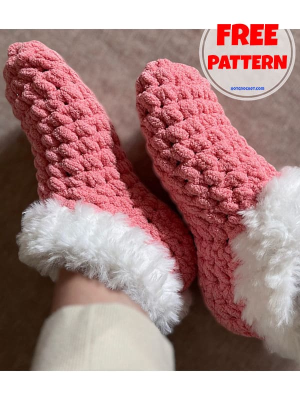 1.5 hour crochet easy slippers