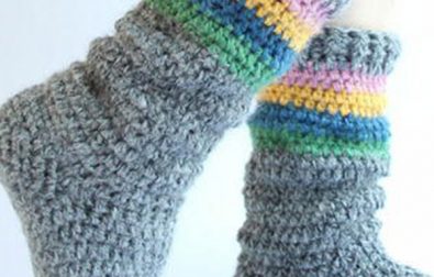 crochet-shell-socks-pattern