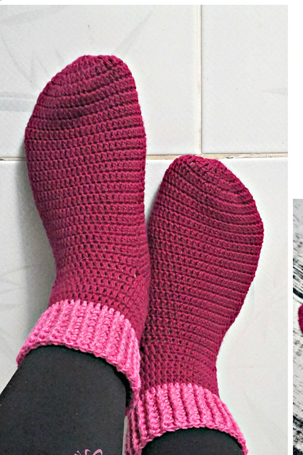 Basic Toe-Up Crochet Socks Pattern 2021 - hotcrochet .com