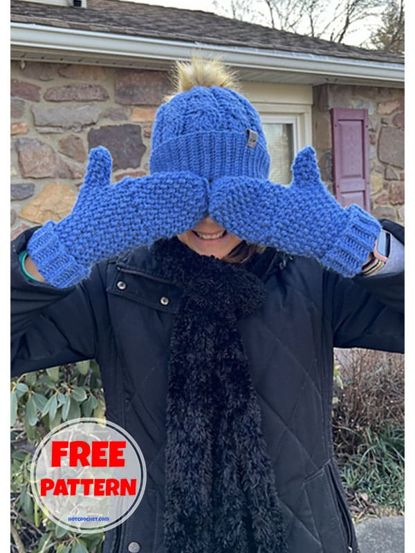 convertible crochet mittens