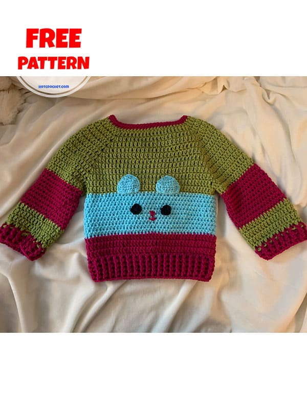 Characters crochet baby sweater