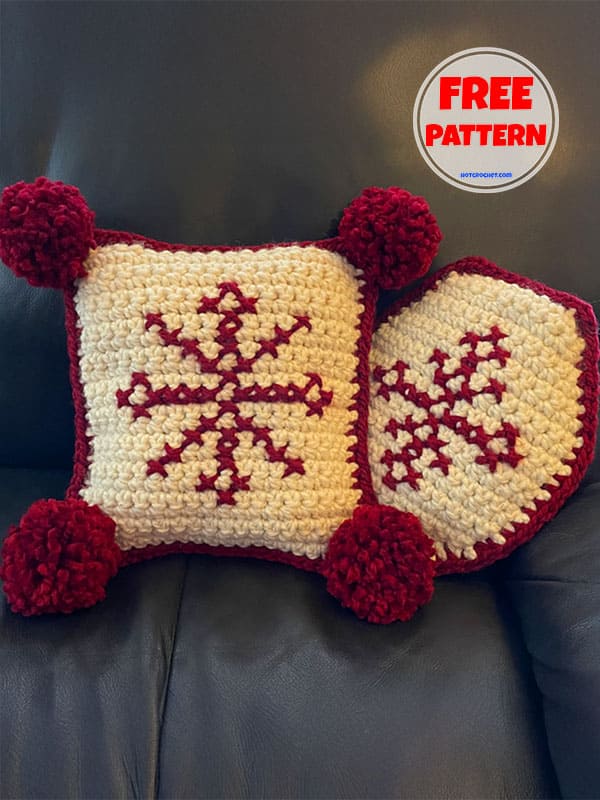 Christmas Crochet Pillow Patterns Free​