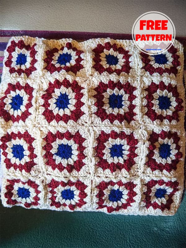 Crochet Daisy Pillow Pattern Free