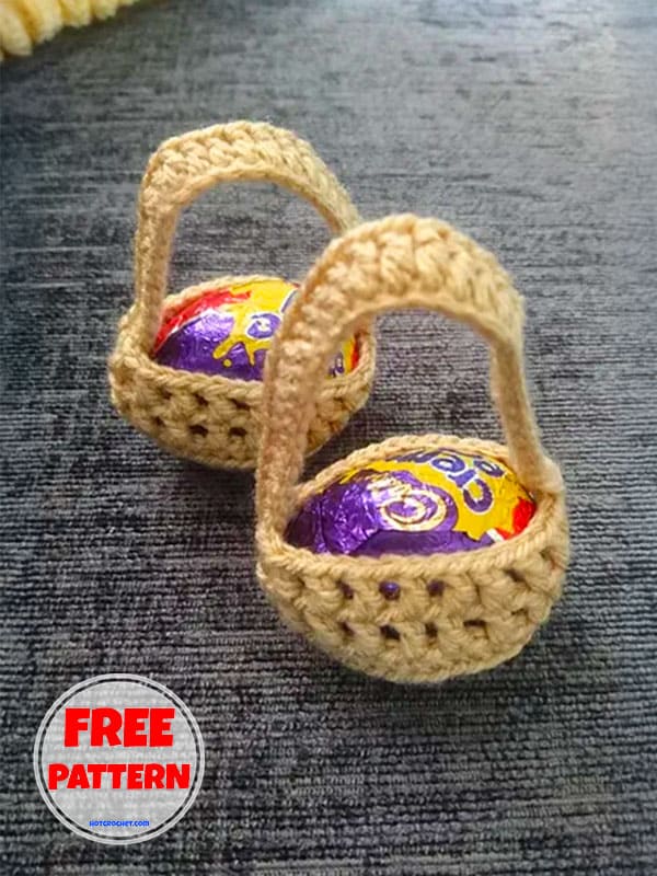 Easter Crochet Little Basket Pattern