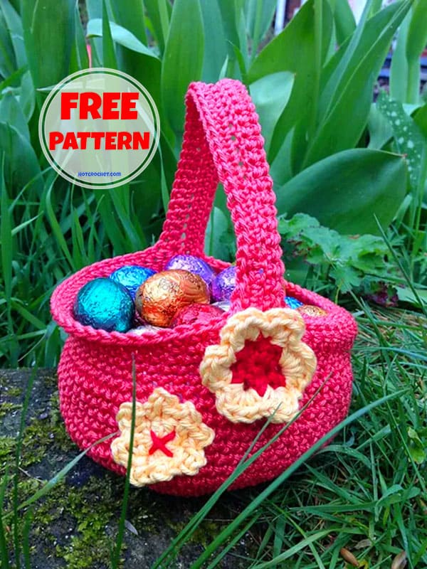 Egg Basket Crochet​ For Easter 