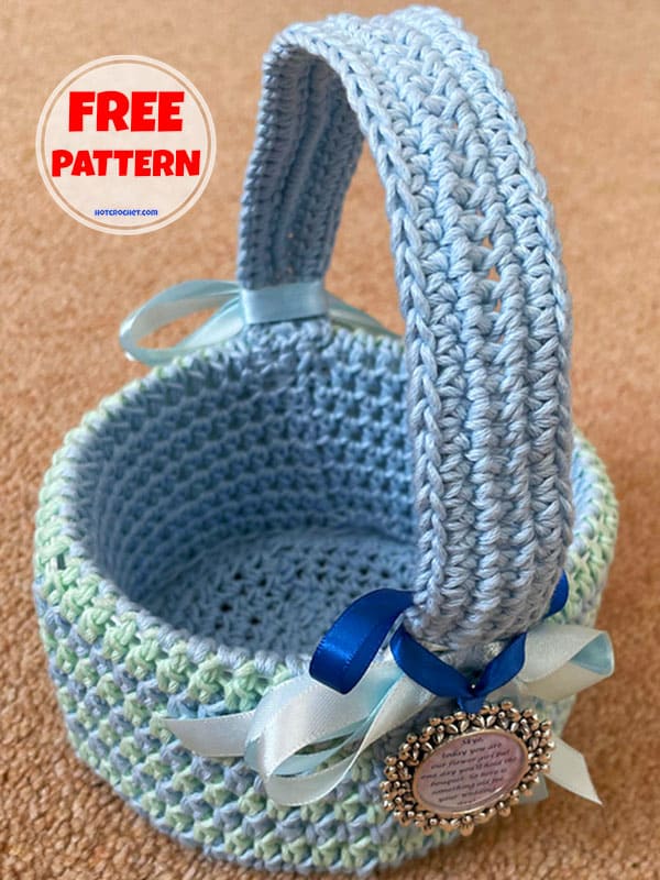 Free Crochet Pattern Easter Basket​