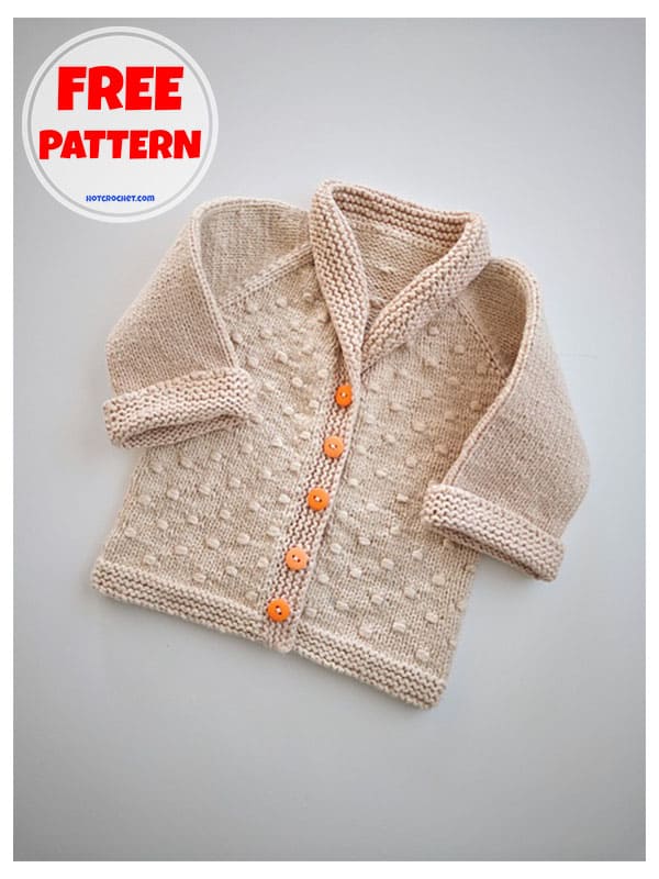 Free crochet baby sweater pattern