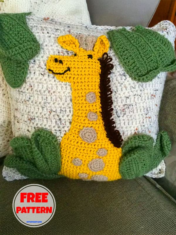 Giraffe Crochet​ Pillow Pattern 