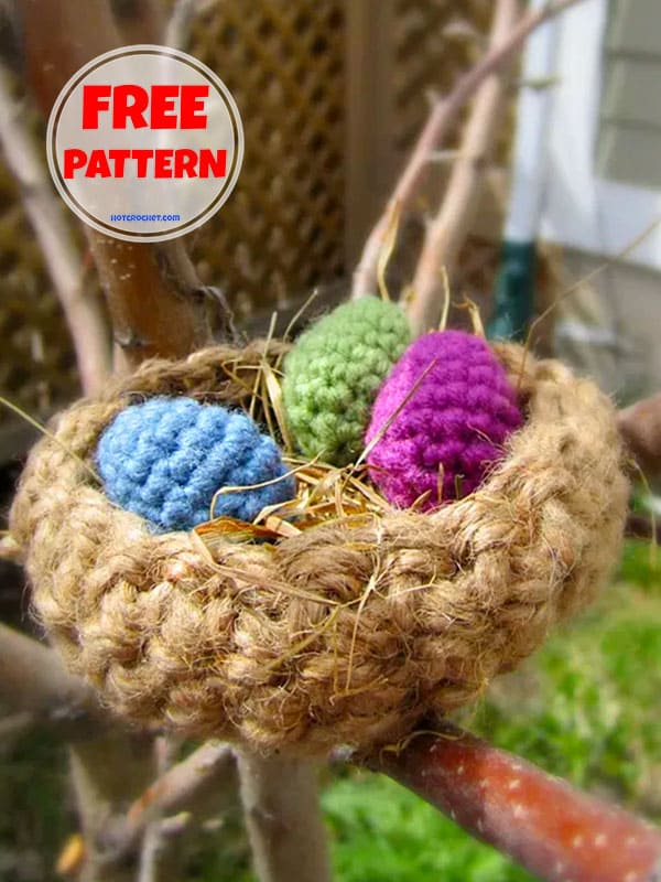 Little Crochet Easter Basket Free Pattern​