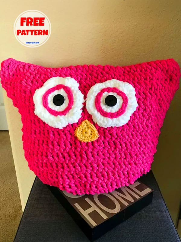 Owl Crochet Decorative Pillows​ 