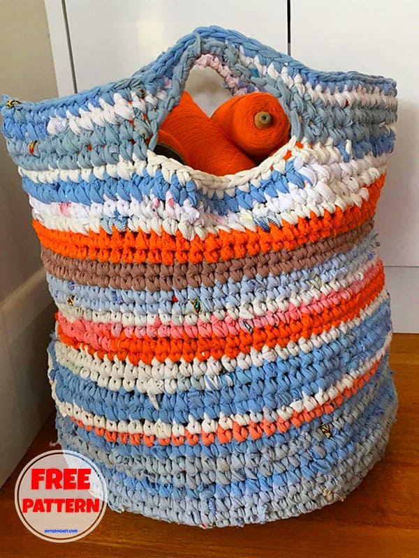 Rainbow Basket Bag Crochet​