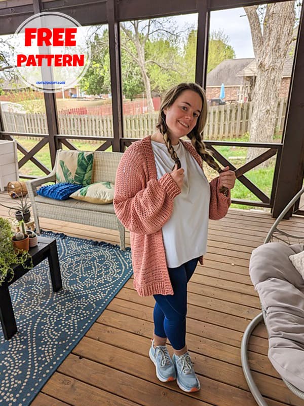 Simple crochet cardigan pattern