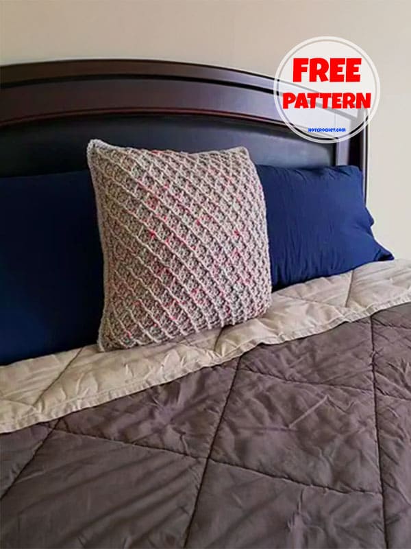 Triangles Crochet Pillow Case Pattern​ 