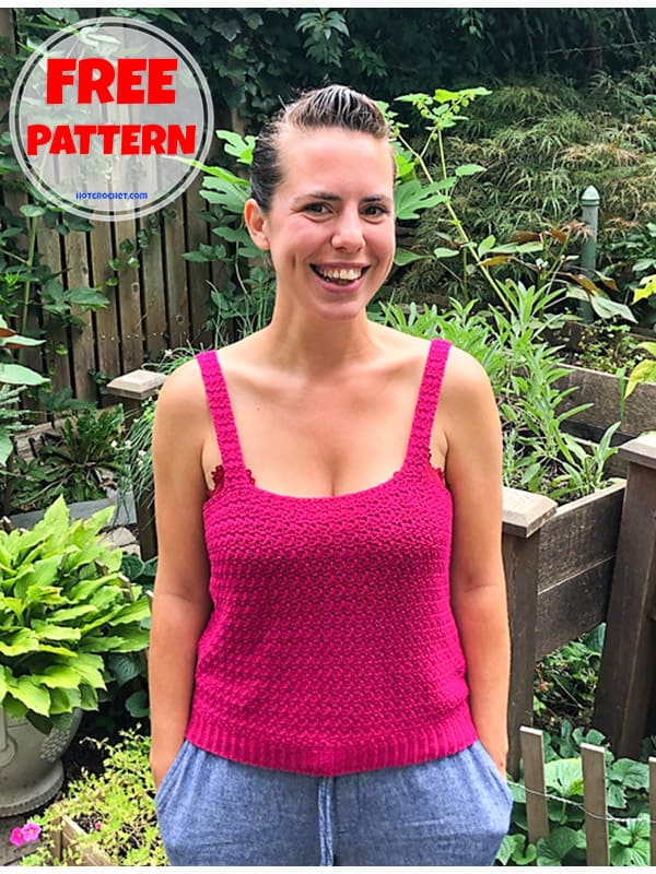 beginner friendly crochet summer tank top