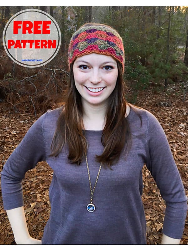 boho crochet lace headband free pattern