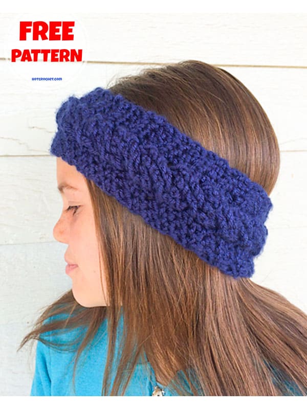 cable stitch crochet headband pattern