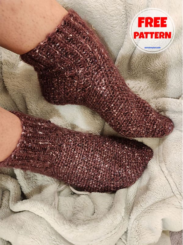 comfort crochet socks