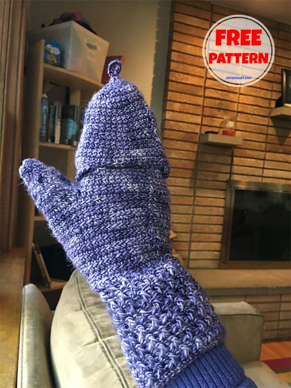 convertible crochet fingerless mitts free pattern