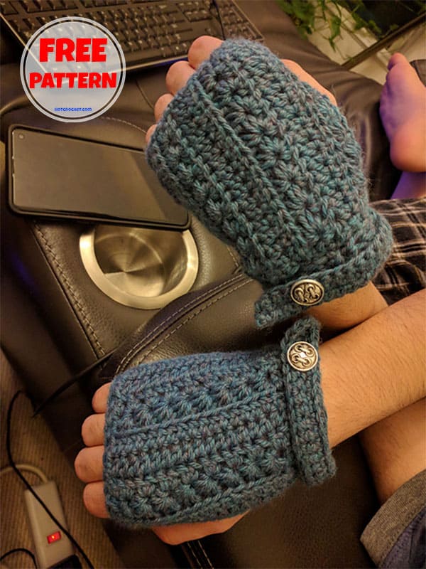 cool stylish crochet fingerless gloves