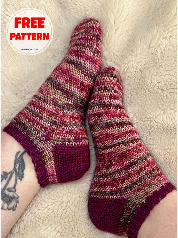 flawless ​crochet sock pattern