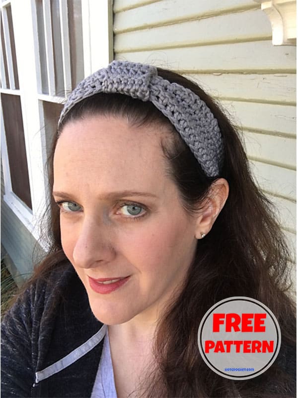 knotted crochet headband pattern