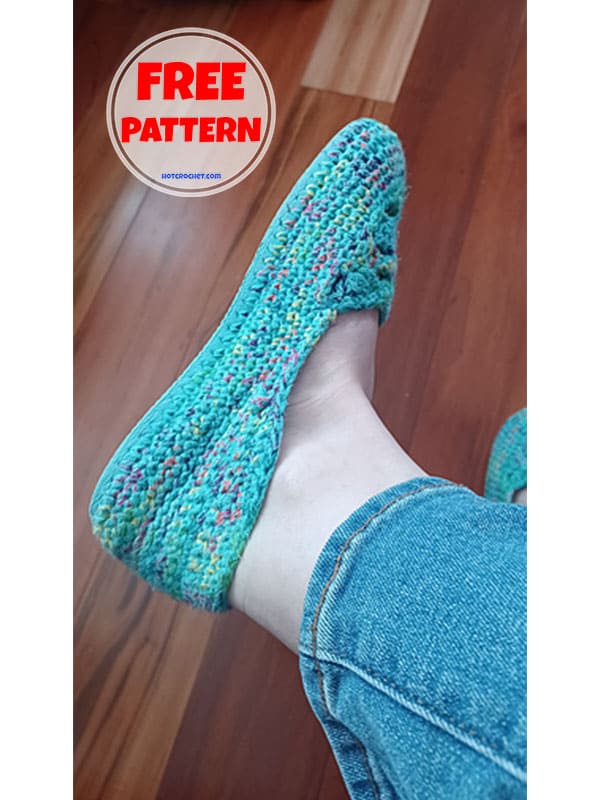 light and comfortable crochet slippers