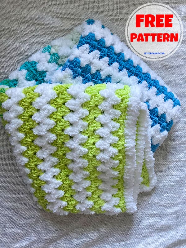 luxuriously soft baby crochet blanket​