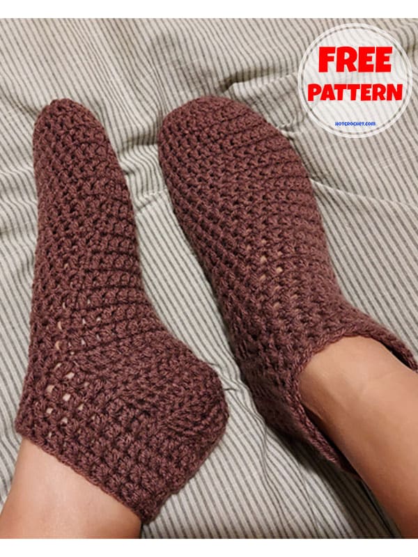 one hour crochet easy slippers