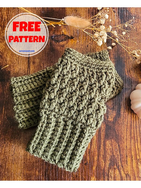 quick and easy crochet fingerless gloves