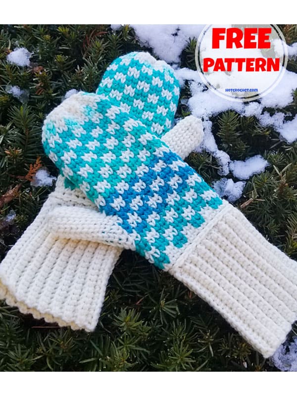 removable top crochet mittens