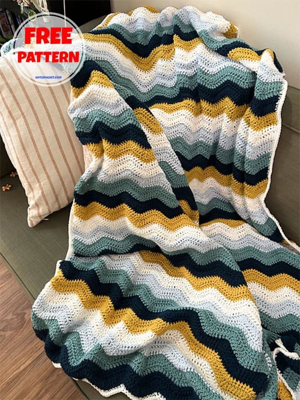 ripple crochet blanket pattern