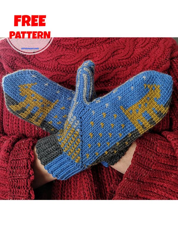 tapestry crochet mitten pattern