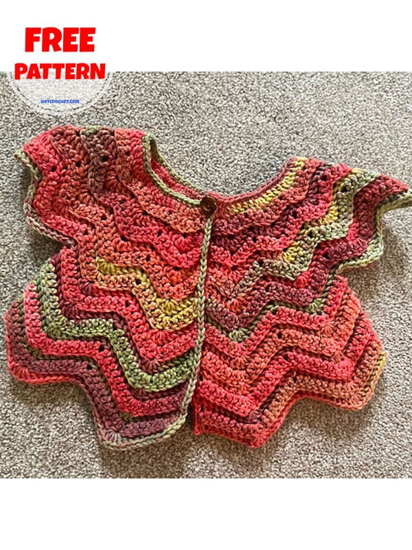 vintage crochet baby cardigan