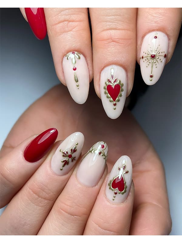 best nail art for valentines day​