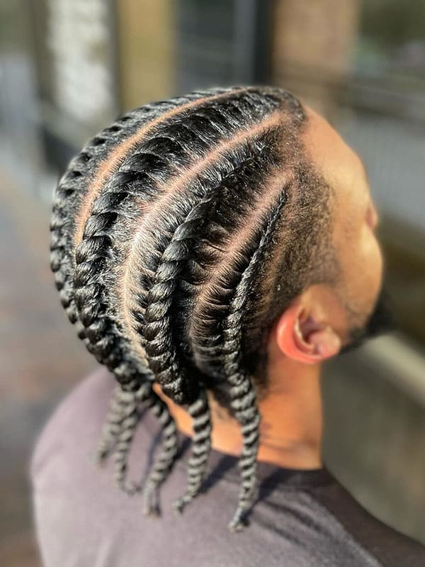 braids for men with short hair