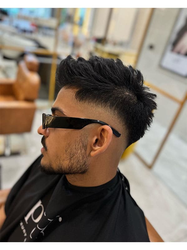 high fade haircut men