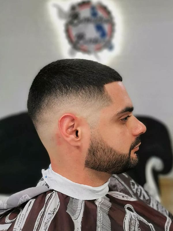 mid taper fade haircut men