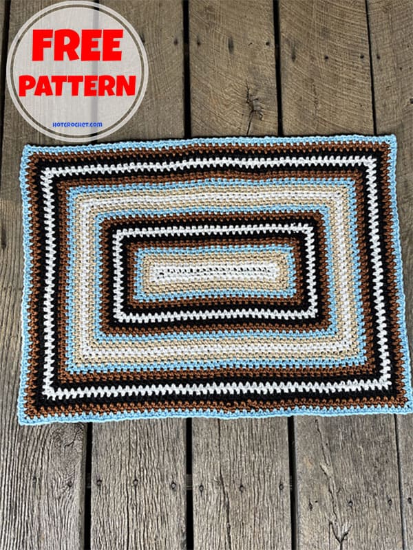 rectangle crochet baby blanket