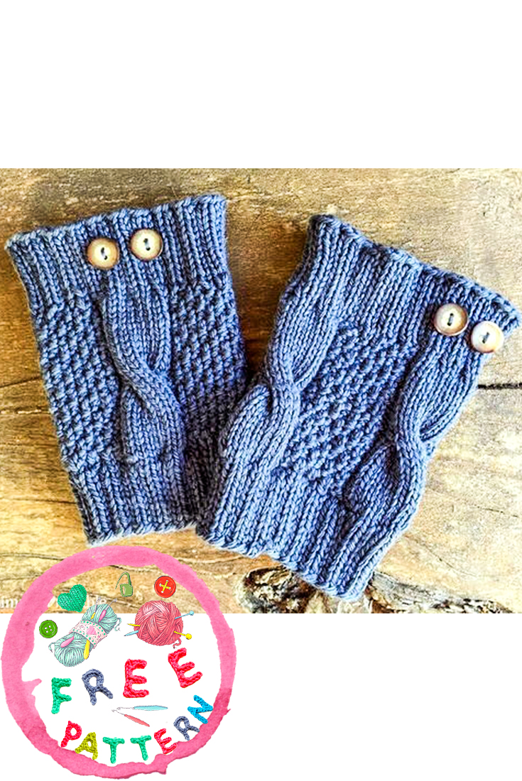 Simple Cable Knit Boot Cuffs Free Pattern 2020 ...