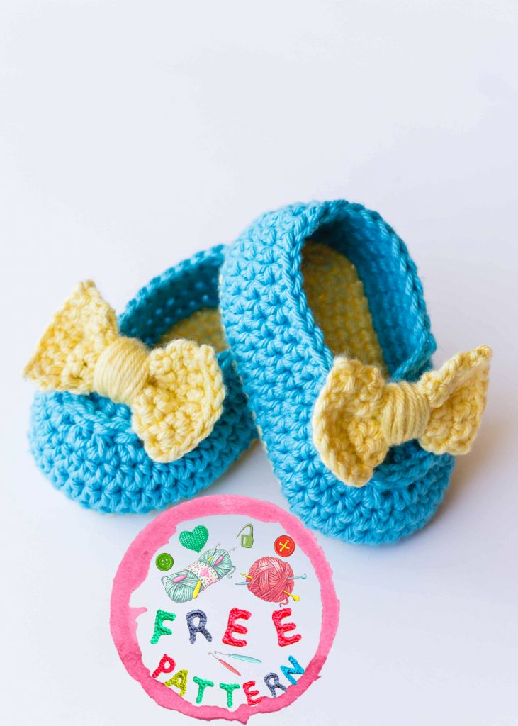 Lemon Drop Baby Booties Model Free Crochet Pattern Hotcrochet Com