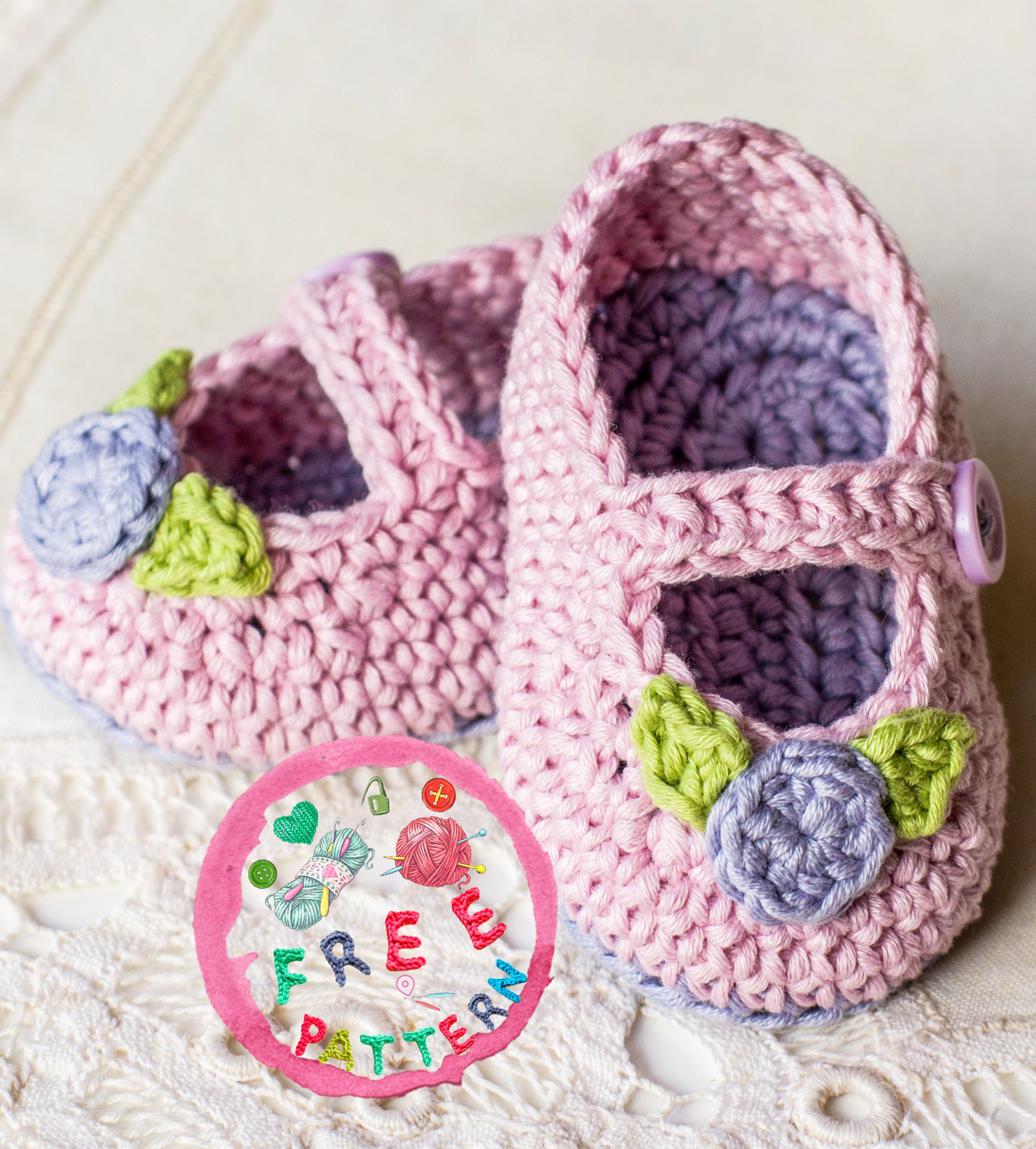 crochet mary jane booties