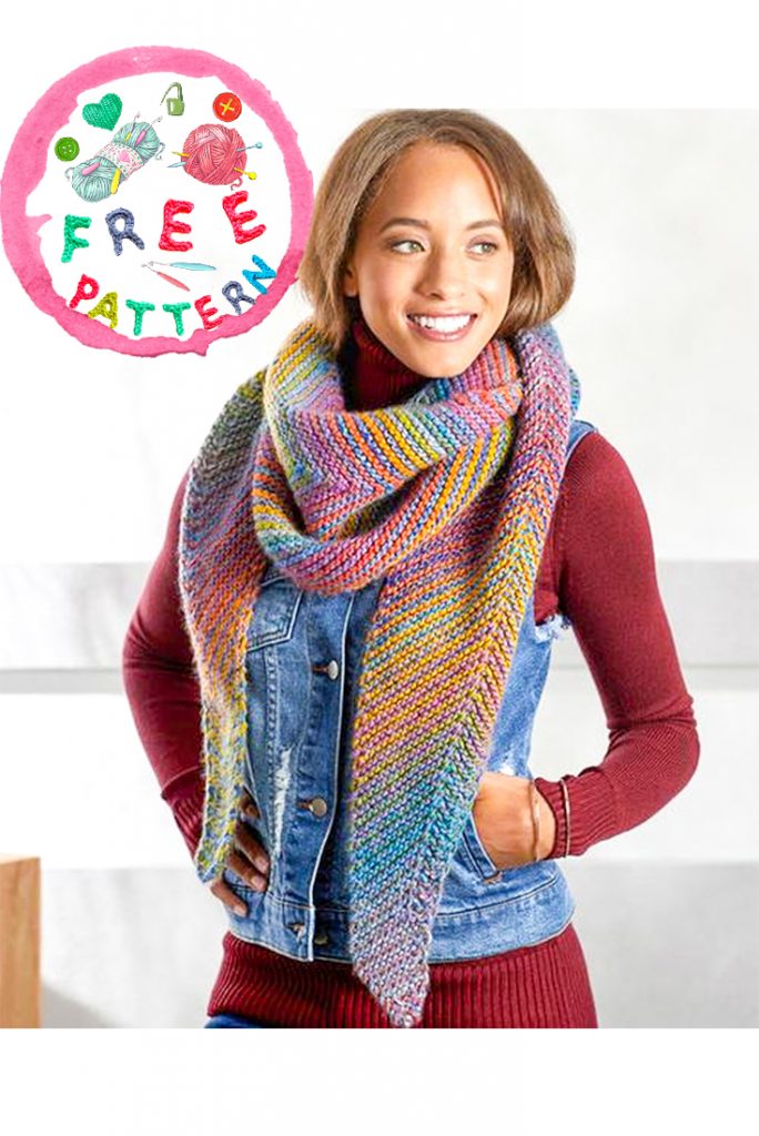 Cityscape Knit Shawl Free Pattern 2021 - Hotcrochet.Com