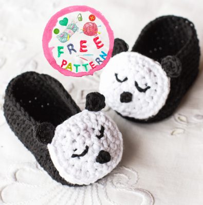 sleepy-panda-baby-booties-free-crochet-pattern