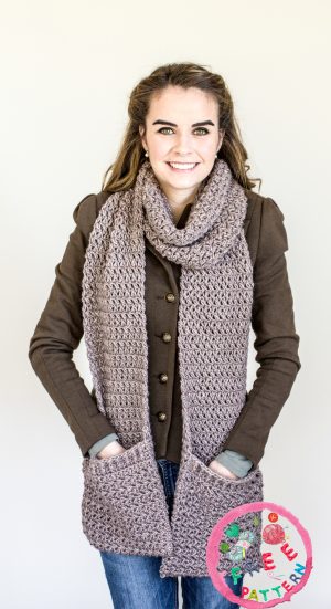 SHADOWS POCKET SCARF FREE CROCHET PATTERN 2021 - hotcrochet .com