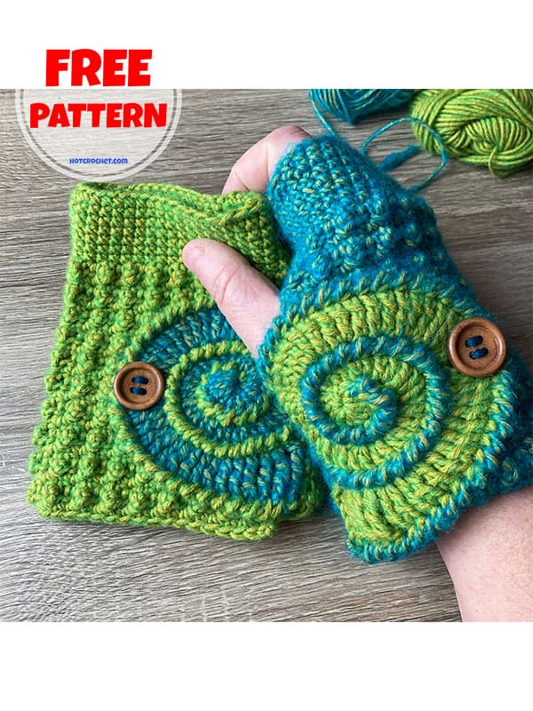 Ammonite crochet wrist warmers free pattern (2)