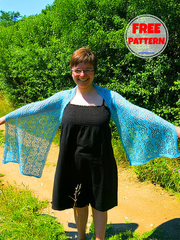 Cheerful Crochet Lace Shawl Pattern Free