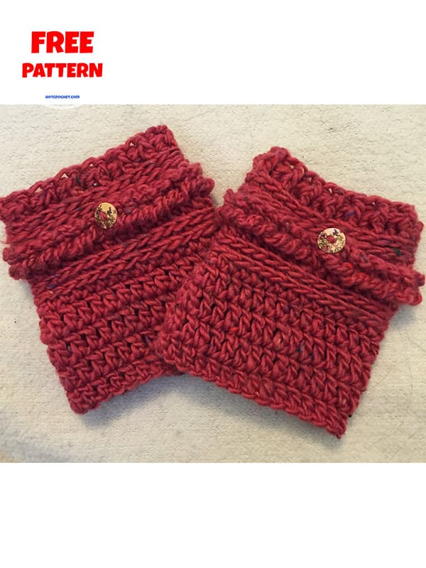 Custom Size Crochet Boot Cuffs For Beginners Free Pattern (2)