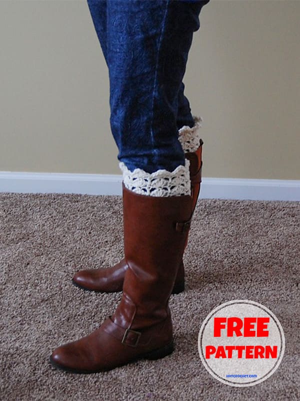 Easy Crochet Boot Cuffs Free Pattern (2)