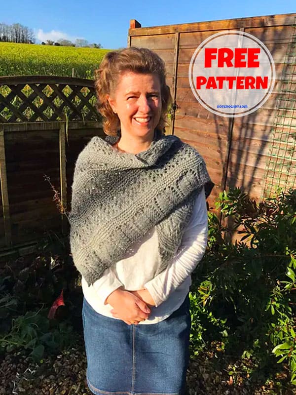 Fairy Lacy Knit Shawl Pattern​ Free PDF