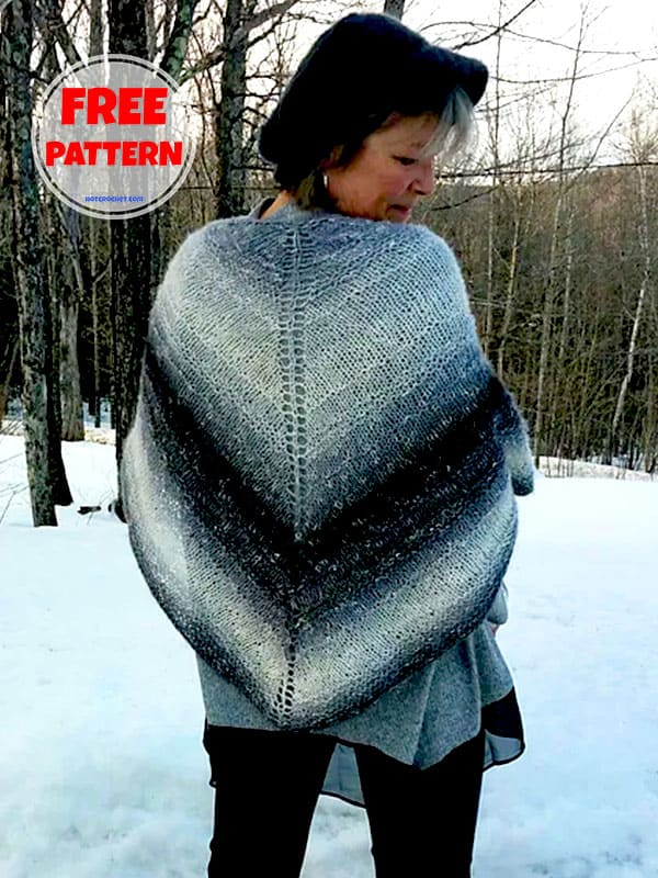 For Everyone Simple Knitted Shawl Pattern​ Free